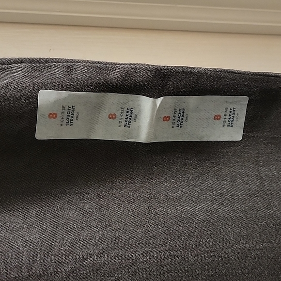 Old navy high rise slouchy straight black denim pants for women! - Picture 3 of 6